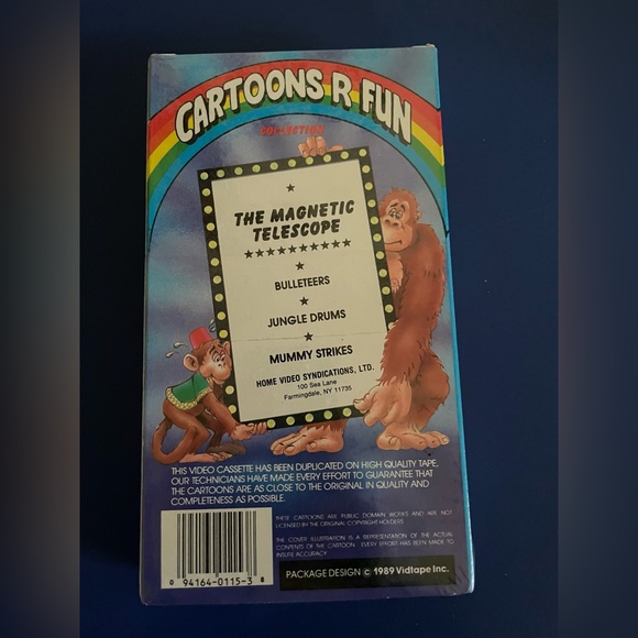 Superman 1989 VHS Cartoons R Fun Tape - Picture 2 of 2